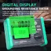 DY4100A DY4100B High Accuracy Digital Grounding Resistance Tester Multi Gear Voltage Meter Soil Resistivity Measurement AC DC Photovoltaic Voltage Tester Wide Testing Range Large Backlit Display Screen