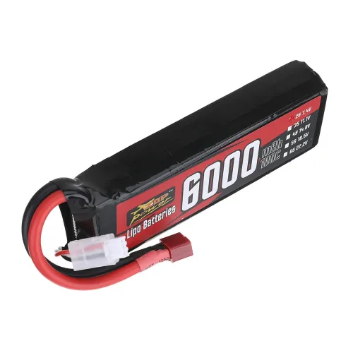ZOP Power 7.4V 6000mAh 100C 2S LiPo Battery T Plug for RC Car