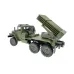 WPL B36-2 1/16 2.4G 6WD RTR Rc Car Hail Rocket Launcher BM-21 Military Truck Rock Crawler Vehicle Models Toy Proportional Control