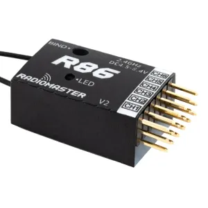 Radiomaster R86 V2 6CH Compatible PWM RC Receiver for Frsky D8 D16 SFHSS Radiomaster TX12 T16S Transmitter