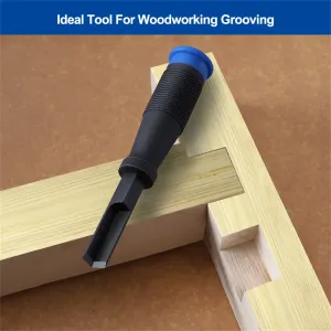 90 Right Angle Chisel Tool with Sturdy Plastic Handle High Carbon Steel Body for Efficient Grooving Work