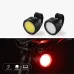 BIKIGH100LM Mini Bike Headlight Taillight 200mAh Type-Rechargeable 3 Modes Adjustable Warning Bicycle Light for MTB Night Riding Safety