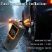 Wireless Dual Digital Display Car Tire Inflator with Auto Shutoff Charging Lighting Car and Motorcycle Air Pump