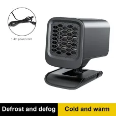 12/24V Car Electric Heater Fan 120W Windscreen Defroster Demister 360 Rotating Heater Fan Combo Defogging Defrosting Heating Fan