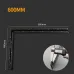 Stainless Steel Square Ruler 90 Degree Angle Black Coated Metric Imperial Scale Precision Measurement Tool for Woodworking Metalworking