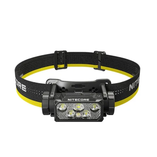 NITECORHC60 UHHeadlights USB-Rechargeable 1600Lumens 6 x NiteLab UHLEDs Headlamp Built-in 4000mAh Battery Headlamp