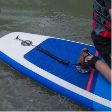 KOETSPaddle Board Surfboard Accessories Foot Rope Safety Leash 5mm Adjustable TPMaterial Rope For Stand Up Paddle Board Surfboard