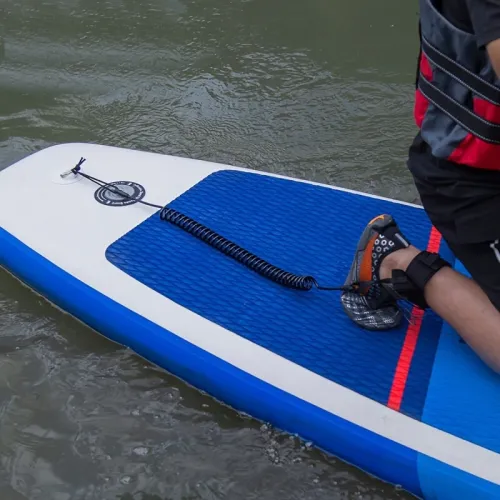 KOETSPaddle Board Surfboard Accessories Foot Rope Safety Leash 5mm Adjustable TPMaterial Rope For Stand Up Paddle Board Surfboard