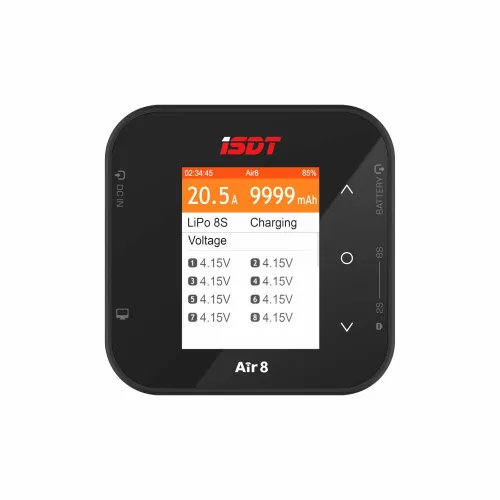 ISDT Air8 BattAir 500W 20A High Power Battery Balance Charger Discharger APP Connection for LiFe Lion LiPo ULiHV NiMH Pb Battery