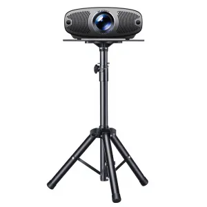 Blitzwolf BW-VF5 Projector Stand Tripod Adjustable Height 89-156cm with 37x26.5cm Tray Sturdy Tripod Base Foldable Portable Universal Projector Mount