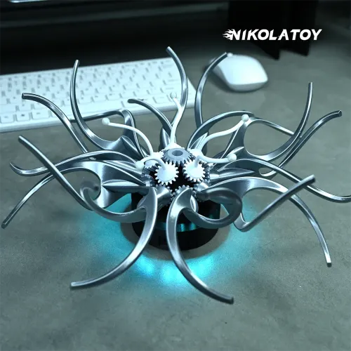 NIKOLATOY Mechanical Flowers Inspired by Saatchi Gallery APP Control Creative Desktop Decoration Ornaments
