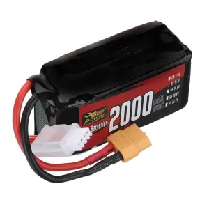 ZOP Power 11.1V 2000mAh 120C 3S LiPo Battery XT60 Plug for RC Drone