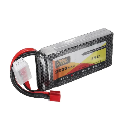 ZOP Power 11.1V 2200mAh 35C  3S Lipo Battery T Plug For RC Models