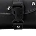 Motorcycle Front Fork Tool Saddlebags Pouch Luggage Black Leather For Harley