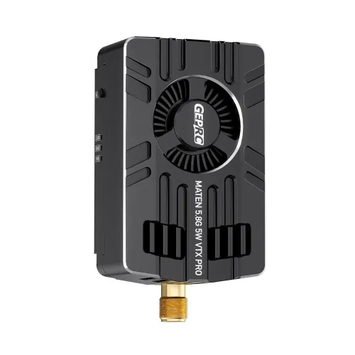 GEPRC MATEN 5.8GHz 5W VTX PRO 80CH Low Latency OSD Adjust, IRC Tramp & 7-36V Built-in Mic FPV Transmitter for FPV Drones