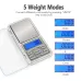 Portable Mini Pocket Electronic Kitchen Scale Digital Pocket Scale 500g Capacity High Precision Balance of 0.01g/0.1g Mini Electronic Grams Reloading Weight Scale Food Scale