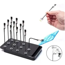 12PCS Magnetic Bendable Alligator Clip Sticks Set Model Painting Stand Base Holder Modeling Tools For Airbrush Easy Install