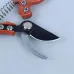 2PCS High Carbon Steel Pruning Shears Set 168mm 154mm Extra Sharp Garden Hand Pruners Ergonomic Handles Spring-loaded Mechanism Secure Lock Orange