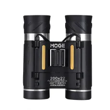 Moge 200X22 Upgraded Zoom HTelescope Camping Hunting Outdoor Travel Pocket Mini Powerful Binoculars