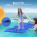 WARMOUNTFloating Water Pad for Single, 7 x 3 FTear-Resistant 3-Layer XPFoam Floating Mat Recreation Relaxing Lily Pad for Pool Lake River Ocean Boats Outdoor Water Activities