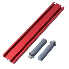 19/20mm Woodworking Planing Stop Board Dog Hole Baffle Plate Workbench Positioning Fixing Clamp Aluminum T Track Plate Bench