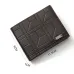 Men Bifold Wallet Fashion Soft PU Leather Money Clip Multicard Slot Card Holder Thin Purse Simple Checked Short Wallet
