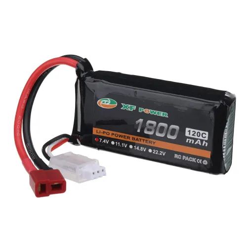 XF POWER 7.4V 1800mAh 120C 2S LiPo Battery T Deans Plug for RC Drone
