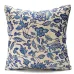 45x45cm Vintage Oriental Retro Blue Floral Linen Pillow Case Cushion Cover Home Decor