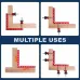 2PCS 180mm x 180mm 90 Degree Right Angle Clamps Positioning Squares MM/Inch Scale Aluminum Alloy Woodworking Carpenter Corner Clamping for Picture Frame Cabinet Drawer