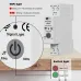 Smart WiFi Circuit Breaker Meter, Rated Voltage AC230 Protection Against Overload Lightnin Overcurrent Self-Recovery Supports Tuya App & Smart Life and Voice Control Easy Installation
