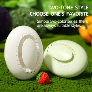 Household Refrigerator Deodorizing Sterilizing Air Purifier 18650mAh 3 Mode Adjustment Intelligent Ozone Deodorizer Fresh-Keeping Sterilization Deodorizer