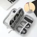 Travel Portable Digital Product Storage Bag USB Data Cable Organizer Earphone Charging Box Bag Double Layer Handheld Data Cable Storage Bag