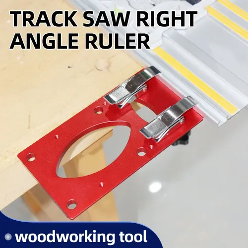 ENJOYWOOD Track Saw Rail Square Guide Right Angle Guide Angle Stop for Makita Festool Milwaukee Track Saw Guide Rail