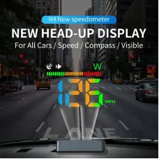 Car HUD Head-up Display GPS Multi-function Speedometer HD Instrument Display Over-speed Warning for All Vehicle