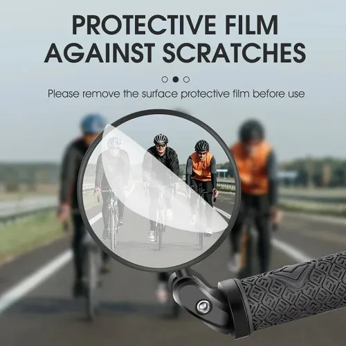 WESBIKING Round Bicycle Rearview Mirror 360Rotatable Convex Safety Cycling Motorcycle MTB Bike Rearview Mirror
