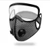 XANECycling Protective Mask with Valves Protective Lens Removable Filter Warm Sports Mask Dust-proof Reusable