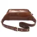 BULLCAPTAIN Men's Genuine Leather Fanny Bag Adjustable Strap Waist Bag Retro Crossbody Chest Bag