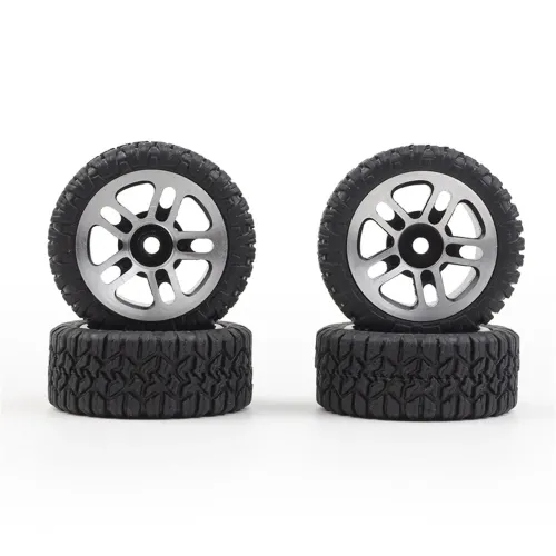 4PCS Upgraded Metal Wheel Rims Tires for SG PINECONE FORSET 2402 1/24 Off-Road RC Cars Vehicles Models Spare Parts Accessories P24-CL01