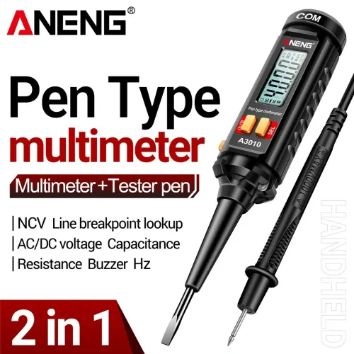 NEW ANENG A3010 Pen-Type Multimeter High Precision Quick Measurement AC/DC Voltage Resistance Capacitance Hz Frequency Tester Tool with Backlit Display NCV Line Breakpoint Lookup Portable Multifunction Electrical Device