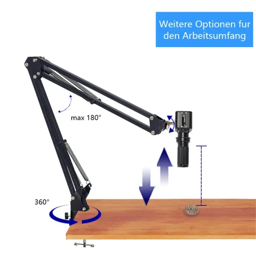 HAYEAR 21MP HDMI Industrial Microscope 1X-130X Zoom 1080P Camera C Mount Lens Remote Control For Digital Image Acquisition