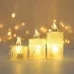 24pcs LED Crystal Candle Lights Candles Lit Flameless Candles Pillars Flickering Candles Night Lit Homecoming Party Ramadan Wedding Christmas Decoration