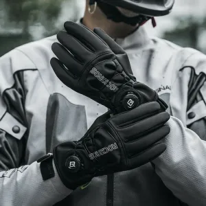 ROCKBROWarm Bike Gloves Touch Screen Windproof Anti-slip Thermal Bicycle Gloves for Winter Outdoor Motorcycle Scooter Ski