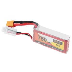 ZOP POWER 7.4V 750mAh 95C 2S LiPo Battery XT30 JST Plug for RC Drone