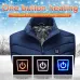TENGOO HV-04B Unisex 4 Places Heating Vest 3-Gears Heated Jackets USB Electric Thermal Clothing Winter Warm Vest Outdoor Heat Coat Clothing