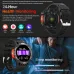 LIGE 1.46inch HD Screen Massive Battery Compass bluetooth Call Heart Rate Blood Pressure Monitor SOS Emergency Call Sleep Monitoring Multi-sport Modes Music Playback 10M Waterproof Smart Watch with Flashlight