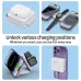 3-in-1 Magnetic Wireless Charger Foldable Design 15W Fast Charging Multi-Device Compatibility for iPhone AirPods Watch Portable Travel Charge