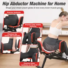 Warmounts 300LBHome Gym Hip Abduction Machine Muscle Tone Build Core Workout Exercise Fitness Equipment