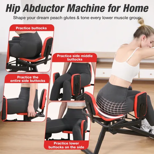 Warmounts 300LBHome Gym Hip Abduction Machine Muscle Tone Build Core Workout Exercise Fitness Equipment
