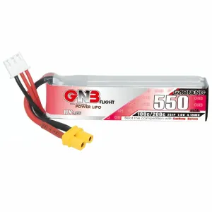 Gaoneng GNB 2S 7.6V 550mAh 100C Lipo Battery XT30 Plug for Happymodel Mobula 8 GEPRC TinyGo Crux3 Cinewhoop FPV Drone RC Helicopter
