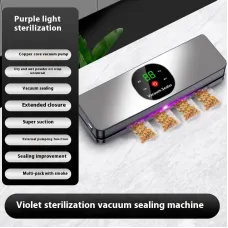 Comfook Portable Cordless Vacuum Sealer With UV Sterilization 26cm Sealing Dry/Moist Modes Touchscreen USB Rechargeable Food Vacuum Sealer Food Preserver
